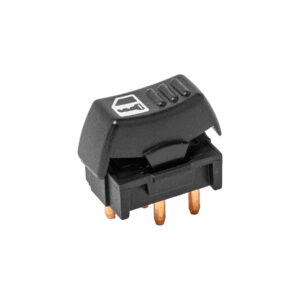 70774 CONTROL ELECTRICO CV CAMARO 94-02  DE SEGURO 5 PINS 1 TECLA NEGRO 10402835 12VCC TWN CUB Derecho Delantera