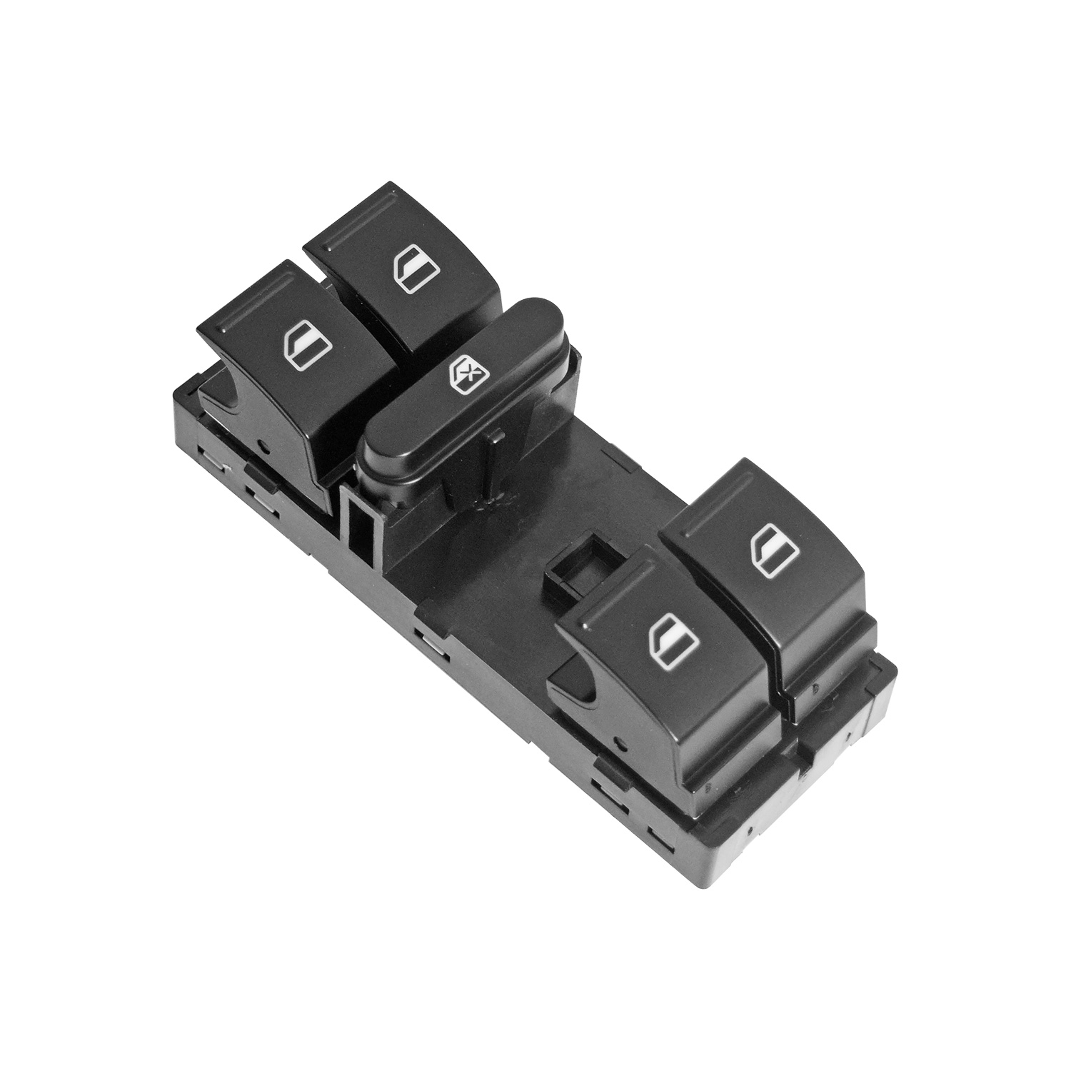 70812 CONTROL ELECTRICO VW BORA 05-10/PASSAT 06-10/POLO 09-19/JETTA BICENTENARIO 11-18 ST IBIZA 09-17 DE ELEVADOR 10 PINS 5 TECLAS NEGRO FILO NEGRO 12VCC MANIJAUTO DELANTERO IZQUIERDO
