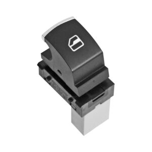 70813 CONTROL ELECTRICO VW BORA 05-10/PASSAT 06-10/VENTO 14-19/POLO 09-19  ST IBIZA 09-17  VW JETTA BICENTENARIO 11-18  DE ELEVADOR 3 PINS 1 TECLA NEGRO FILO PLATA 12VCC MANIJAUTO