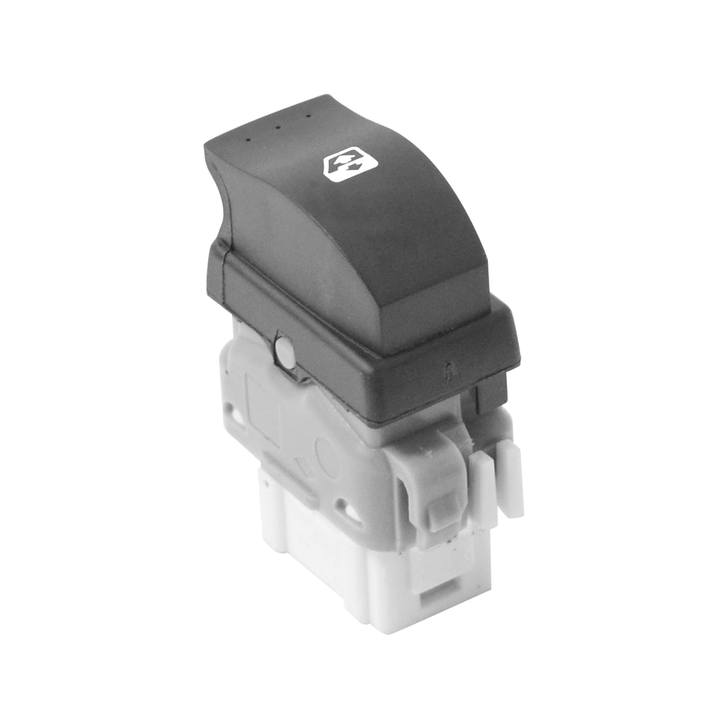 70858 CONTROL ELECTRICO RN DUSTER 11-16/MEGANE 04-10/SCENIC 05-08/CLIO EURO 07-12/KOLEOS 08-16/SANDERO 07-15/LAGUNA 03-07 DE ELEVADOR 6 PINS 1 TECLA NEGRO 12VCC MANIJAUTO