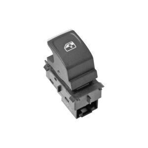 70875 CONTROL ELECTRICO VW GOLF 12-17/PASSAT 12-16/TIGUAN 18-20 DE ELEVADOR 3 PINS 1 TECLA NEGRO FILO CROMADO 12VCC MANIJAUTO