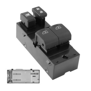 70935 CONTROL ELECTRICO NS TITAN 04-14  DE ELEVADOR 16 PINS 2 TECLAS NEGRO CABINA SENCILLA 25401-7S210 12VCC CHN CHIN MANIJAUTO Izquierdo Delantera