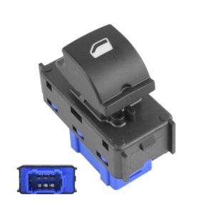 70978 CONTROL ELECTRICO PG 301 13-22  DE ELEVADOR 6 PINS 1 TECLA NEGRO BASE AZUL 12VCC MANIJAUTO FRONTAL TRASERO DER/IZQ