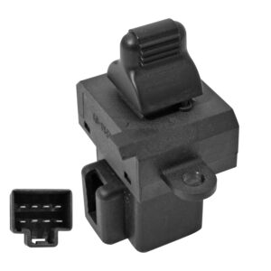 71022 CONTROL ELECTRICO DG NEON 02-06 DE ELEVADOR 8 PINS 1 TECLA NEGRO BASE NEGRA 12VCC MANIJAUTO