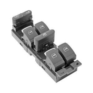 71027 CONTROL ELECTRICO VW GOLF 00-06/JETTA A4 99-07/PASSAT 01-05/JETTA CLASICO 08-15 DE ELEVADOR 9 PINS 6 TECLAS NEGRO FILO CROMADO 12VCC MANIJAUTO