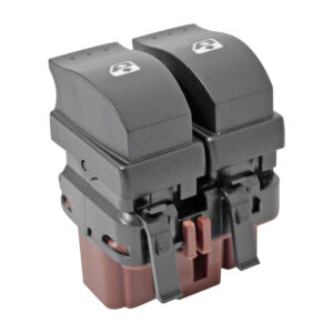 71052 CONTROL ELECTRICO RN CLIO EURO 07-12/DUSTER 11-16/KOLEOS 08-16/LAGUNA 03-07/MEGANE 04-10/SANDERO 07-15/SCENIC 05-08  DE ELEVADOR 10 PINS 2 TECLAS NEGRO BASE CAFE DOBLE CLICK 12VCC MANIJAUTO DELANTERA IZQUIERDA