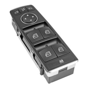 71066 CONTROL ELECTRICO MC ML 350/500/63 12-16 DE ELEVADOR 3 PINS 9 TECLAS NEGRO FILO CROMADO PARA ESPEJOS AUTOABATIBLES 12VCC MANIJAUTO