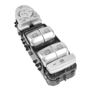 71070 CONTROL ELECTRICO MC CLASE-C W205 15-18 LUZ AMBAR 3 PINS 7 TECLAS PLATA FONDO NEGRO PARA ESPEJOS AUTOABATIBLES 12VCC MANIJAUTO
