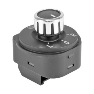 71103 CONTROL ELECTRICO VW VENTO/POLO 14-19 DE ESPEJO 10 PINS REDONDO NEGRO FILO CROMADO CON DESEMPA?ANTE 12VCC MANIJAUTO