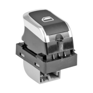 71108 CONTROL ELECTRICO AD A4 07-15/A5 07-16/Q3 08-19 DE ELEVADOR 4 PINS 1 TECLA NEGRO FILO PLATA 12VCC MANIJAUTO