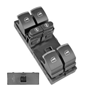 71111 CONTROL ELECTRICO VW TOUAREG 11-18 10 PINS 6 TECLAS NEGRO FILO CROMADO 12VCC MANIJAUTO