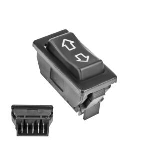 71127 CONTROL ELECTRICO UN UNIVERSAL 90-12 DE ELEVADOR 5 PINS 1 TECLA NEGRO 12VCC MANIJAUTO DELANTERA/TRASERA DERECHA/IZQUIERDA