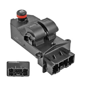 71131 CONTROL ELECTRICO HD ELEMENT 03-11 DE ELEVADOR 14 PINS 3 TECLAS NEGRO 12VCC MANIJAUTO DELANTERA IZQUIERDA