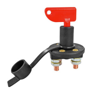 71153 CORTACORRIENTE UN CAMION/AUTOBUS/VARIOS 2 PUNTAS ROJO METAL 12VCC MANIJAUTO