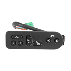71212 CONTROL ELECTRICO CV CHEYENNE/SILVERADO 03-06/TAHOE/SUBURBAN 04-06  GM SIERRA 03-06/YUKON  CD ESCALADE 04-06  CV AVALANCHE 02-06  PARA ASIENTO NEGRO PARA ASIENTOS CON CALEFACCION Y AJUSTE DE PEDAL 12VCC MANIJAUTO Izquierdo Delantera