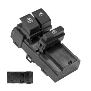 71463 CONTROL ELECTRICO VW POLO 13-22/VENTO 14-22  DE PUERTA 10 PINS 2 TECLAS NEGRO 6RU959858C 12VCC CHN CHIN MANIJAUTO Izquierdo Delantera