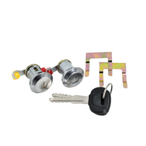 71619 CILINDRO PARA PUERTA HN SERIE 500/SERIE 700 11-16  CON LLAVE SIN CHIP JUEGO 2 PIEZAS METAL CROMADO CHIN MANIJAUTO Derecho/Izquierdo Delantera