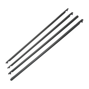 75632 MOLDURA BOTAGUA MZ 3 HATCHBACK/SEDAN 04-09  JUEGO 4 PIEZAS DELANTERA 88CM / TRASERA 87CM NEGRA MANIJAUTO CHIN Derecho/Izquierdo Delantera/Trasera