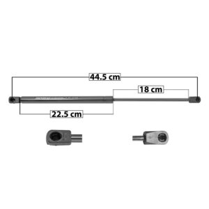 80565 AMORTIGUADOR VIDRIO TRASERO FD ESCAPE 08-12 MR MARINER 08-11 44.5 CM 22.5 CM 18 CM ENTRADA TIPO 9 ENTRADA 2 TIPO 18 25.85 39.34 SP-8158 DERECHO/IZQUIERDO