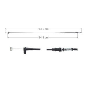 96489 CHICOTE CERRADURA FD KA 01-08  93.5CM HUSHAN DELANTERA DERECHA/IZQUIERDA