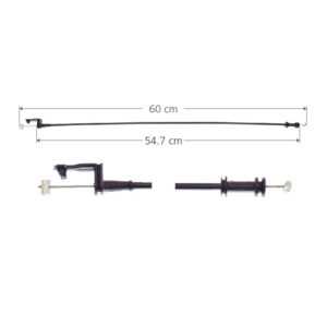 96491 CHICOTE CERRADURA FD IKON 01-07  60 CM HUSHAN TRASERA DERECHA/IZQUIERDA