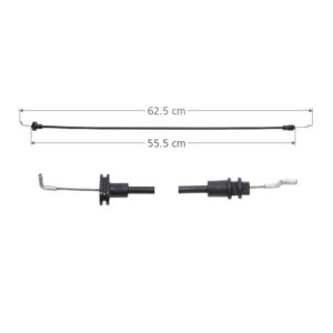 96494 CHICOTE CERRADURA FD FIESTA 03-10/ECOSPORT 04-07  62.5CM HUSHAN DELANTERA DERECHA/IZQUIERDA