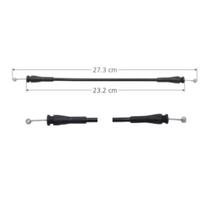 96508 CHICOTE CERRADURA FD ECONOLINE 92-08  27.3 CM HUSHAN PUERTA CORREDIZA