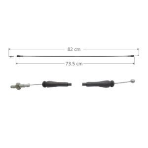 96511 CHICOTE CERRADURA FD ECONOLINE 92-08  5TA PUERTA ABATIBLE DERECHA 82 CM HUSHAN 5A PUERTA