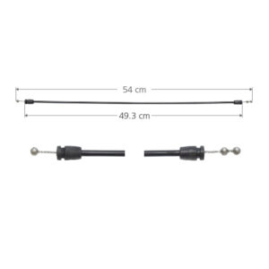 96518 CHICOTE CERRADURA FD SUPER DUTY 99-07  54 CM HUSHAN DELANTERA DERECHA/IZQUIERDA