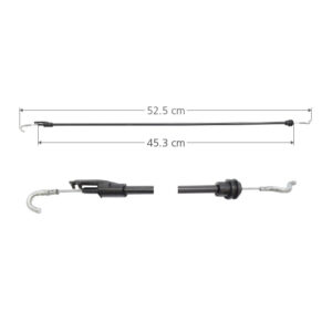 96523 CHICOTE CERRADURA ST IBIZA 01-09  4 PUERTAS 52.5 CM HUSHAN DELANTERA DERECHA/IZQUIERDA
