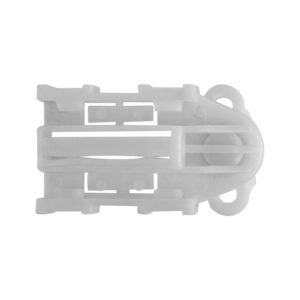 96804 REPUESTO DE ELEVADOR CV ASTRA 00-05  BASE CORREDERA CON RODILLO 1 PIEZA BLANCO PLASTICO GENERICA TRASERA DERECHA/IZQUIERDA