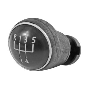 96856 PERILLA VW JETTA BICENTENARIO 11-18/VENTO 14-22/GOL 08-20  DE PALANCA NEGRO FILO PLATA CORRUGADA POMO PLASTIFICADO