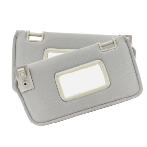 96887 VISERA NS MARCH 12-17/VERSA 12-20  JUEGO VISERAS 2 PIEZAS CON ESPEJO GRIS TELA MEX Derecho/Izquierdo