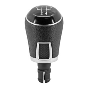 96908 PERILLA VW JETTA BICENTENARIO 11-18/VENTO 14-22/GOL 08-20  DE PALANCA NEGRO FILO PLATA CORRUGADA POMO PLASTIFICADO MEX