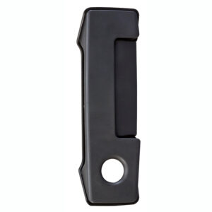 97678 MANIJA EXTERIOR NS URVAN 02-18  CON HOYO PARA LLAVE CORRUGADA NEGRA PLASTICO HUSHAN PUERTA CORREDIZA DERECHA