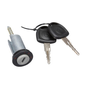 97914 CILINDRO DE ENCENDIDO CV CHEVY JOY / POP / SWING / PICK UP 94-12  METAL NEGRO/GRIS MANIJAUTO