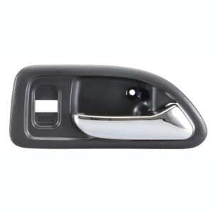98162 MANIJA INTERIOR HD ACCORD 4P SEDAN 94-97  CON HOYO PARA SEGURO NEGRA/CROMO PLASTICO HUSHAN DELANTERA DERECHA