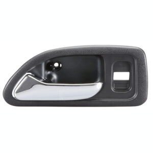 98163 MANIJA INTERIOR HD ACCORD 4P SEDAN 94-97  CON HOYO PARA SEGURO NEGRA/CROMO PLASTICO HUSHAN DELANTERA IZQUIERDA