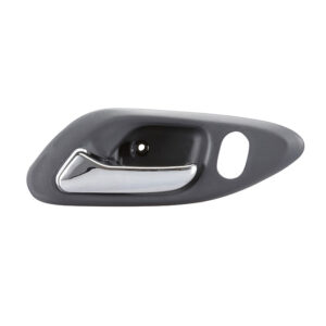 98169 MANIJA INTERIOR HD ACCORD 2P COUPE 98-02  CON HOYO PARA SEGURO GRIS OSCURO/CROMADO PLASTICO DELANTERA IZQUIERDA