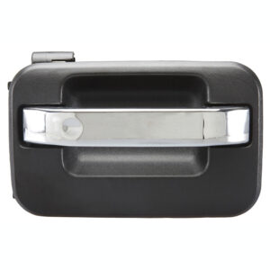 98392 MANIJA EXTERIOR FD LOBO 04-08  LC MARK LT 06-13  SIN HOYO PARA LLAVE CORRUGADA NEGRA/CROMO PLASTICO HUSHAN DELANTERA/TRASERA DERECHA