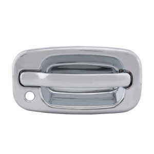 98433 MANIJA EXTERIOR CV SUBURBAN/TAHOE  GM YUKON 00-06  CON HOYO PARA LLAVE 5TA PUERTA PUERTA DOBLE CROMO PLASTICO HUSHAN