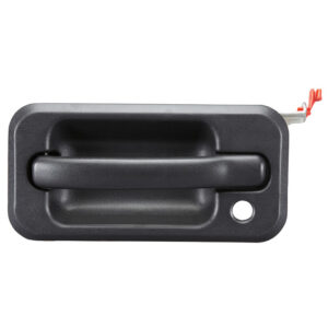 98471 MANIJA EXTERIOR HM H2 SUT/SUV 03-09  CON HOYO PARA LLAVE CORRUGADA NEGRA PLASTICO HUSHAN DELANTERA IZQUIERDA