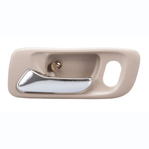 98677 MANIJA INTERIOR HD ACCORD 4P SEDAN 98-02/ODYSSEY 99-04 CON HOYO PARA SEGURO BEIGE/CROMADA PLASTICO DELANTERA IZQUIERDA