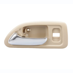 98687 MANIJA INTERIOR HD ACCORD 4P SEDAN 94-97 CON HOYO PARA SEGURO BEIGE/CROMADA PLASTICO DELANTERA IZQUIERDA