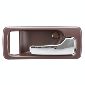 99012 MANIJA INTERIOR HD ACCORD 2P COUPE 90-93 CON HOYO PARA SEGURO SEGURO MANUAL CAFE/CROMADO PLASTICO DELANTERA DERECHA