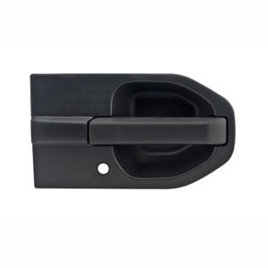 99112 MANIJA EXTERIOR HD ELEMENT 03-11 CON HOYO PARA LLAVE CORRUGADA NEGRA PLASTICO HUSHAN DELANTERA DERECHA