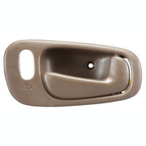99244 MANIJA INTERIOR TY COROLLA CV GEO PRIZM 98-02 CON HOYO PARA SEGURO CAFE PLASTICO DELANTERA/TRASERA DERECHA