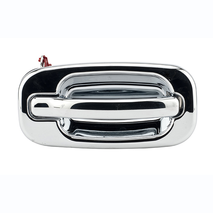99550 MANIJA EXTERIOR CV SILVERADO 99-06/SUBURBAN/TAHOE/SONORA 00-06/AVALANCHE 02-06 GM SIERRA 99-06/YUKON 00-06 CV CHEYENNE 99-06 SIN HOYO PARA LLAVE CROMADA PLASTICO HUSHAN DELANTERA DERECHA