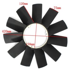 ASP4 ASPAS VENTILADOR BMW 323/325/328/330/525/528/530/535/735/M3/M5/X5/Z3 3 TORNILLOS (APLICACIONES EN FOTO)