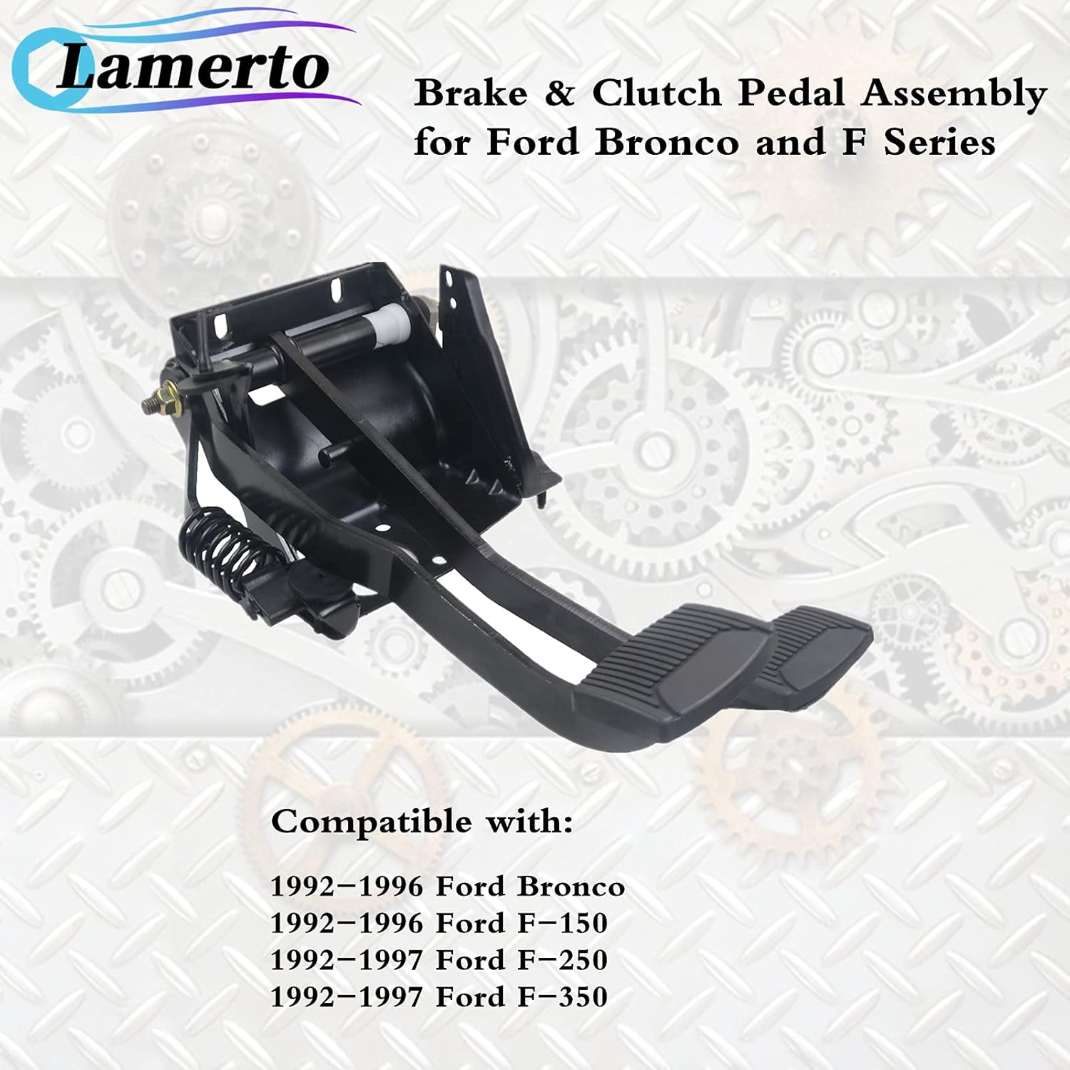 BAS33 BASE DE PEDAL CLUCHT FORD F150/ 250/ 350/ BRONCO 92-96 (BASE METAL C/PEDALES COMPLETA) - Image 3